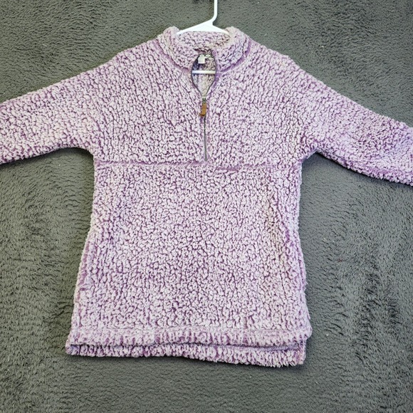 Sherpa Pullover Woman Quarter Zip Cozy Comfy Lavender Purple‎ XS Time and Tru - Picture 1 of 7